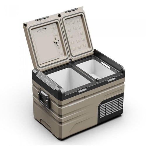ثلاجة Alpicool حجم 55L للسيارة والرحلات - قسمين بد...