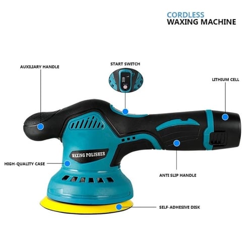آلة تلميع السيارات لاسلكي على بطارية