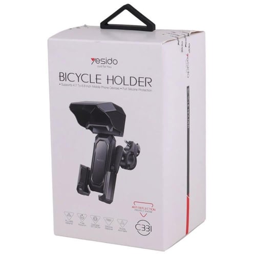 حامل هاتف للدراجات C331 Yesido 360 درجة عالمي بقفل...