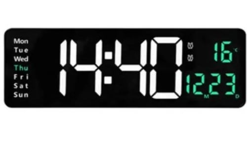 ساعه 6626 الرقمية ذات الشاشة الكبيرة LED