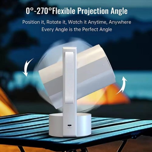 بروجكتر ذكي اندرويد ببطارية وسماعة شاحن تايب سي