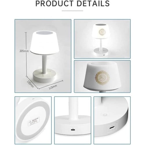 مصباح القرآن 7 ألوان LED تعمل باللمس القرآن السماع...