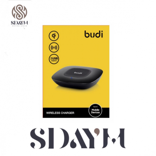 شاحن بودي اللاسلكي مع منفذين USB G3A2000- أسود