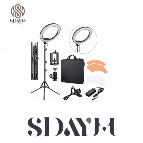 إضاءة رنج لايت مقاس 18 انش للماكرو و المكياج و الم...