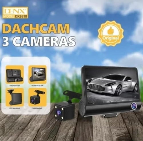 كاميرا داش كاميرا للسيارة تتميز بثلاث كاميرات أمام...