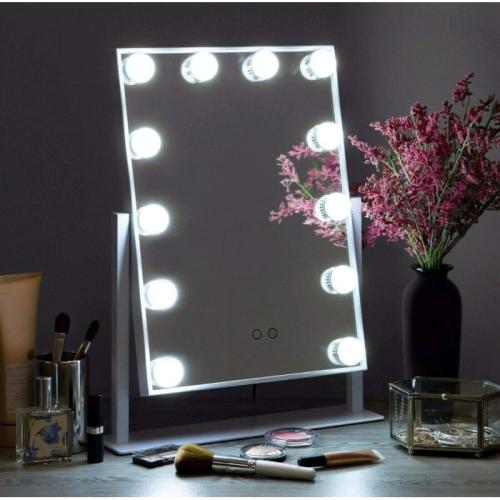 مرآة مكياج الغرور المضاءة من هوليوود مع أضواء LED...
