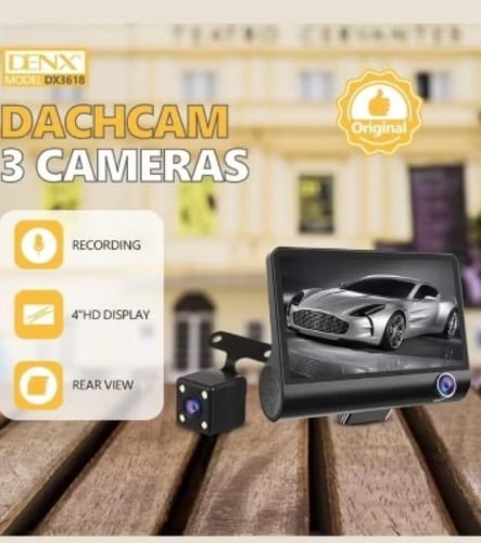 كاميرا داش كاميرا للسيارة تتميز بثلاث كاميرات أمام...