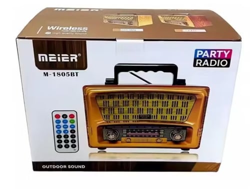 راديو محمول M-1805BT ثلاثي الموجات وبطاقة TF ومشغل...
