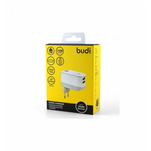 شاحن منزلي ذكي بمؤقت و منفذين شحن