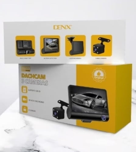 كاميرا داش كاميرا للسيارة تتميز بثلاث كاميرات أمام...