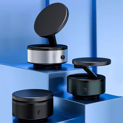 حامل موبايل مغناطيسي كهربائي للسيارة، حامل شاحن قا...