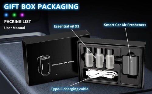 فواحة سياره مع ثلاث قزاز معطر من DENX