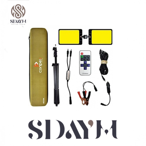 مصباح عمل LED من CONPEX مع حامل ثلاثي القوائم تلسك...