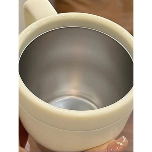 كوب قهوة او شاهي من الفولاذ المقاوم للصدأ 304 بمقب...