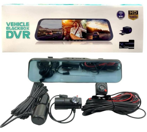 كاميرا احتياطية 10 انش لمراة السيارة تعمل باللمس،...