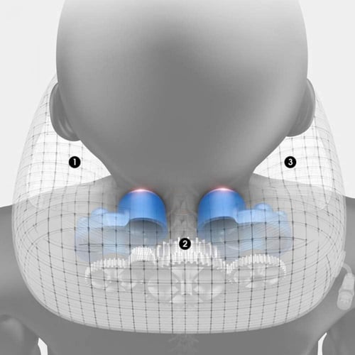 وسادة تدليك كهربائية للرقبة، على شكل حرف U قابلة ل...