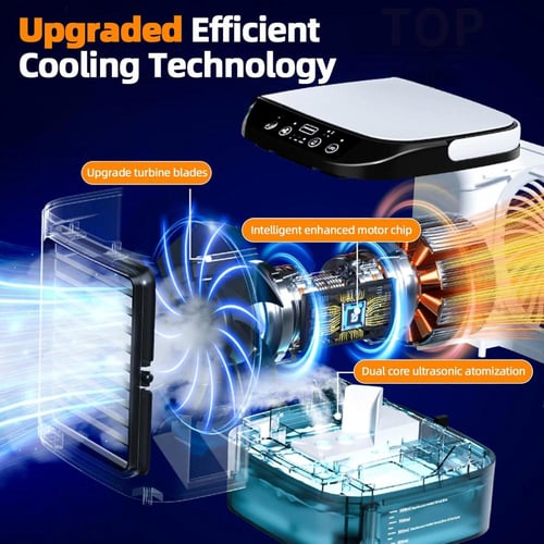 مكيف هواء محمول، مبرد هواء بخار مع خزان مياه كبير...