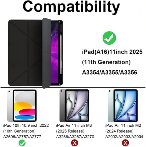 حافظة حماية للتابلت بتصميم جراب مصنوعة من الجلد وا...