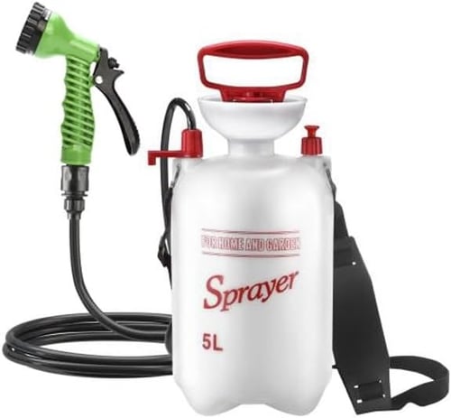 بخاخ مضخة محمول (5 لتر) مع 7 اوضاع للرش، مع صمام ت...