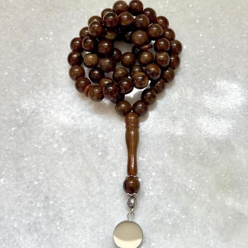 سبحة بكلايت بني داكن موكا