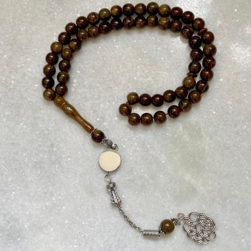 سبحة بكلايت بني داكن موكا