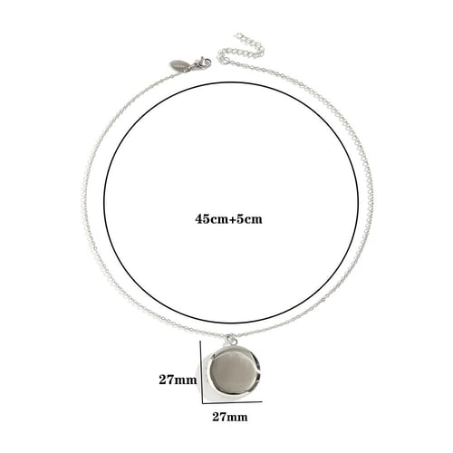 قلادة يمكن تسكيرها ذهبي - فضي