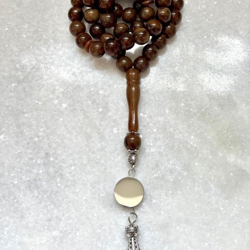 سبحة بكلايت بني داكن موكا