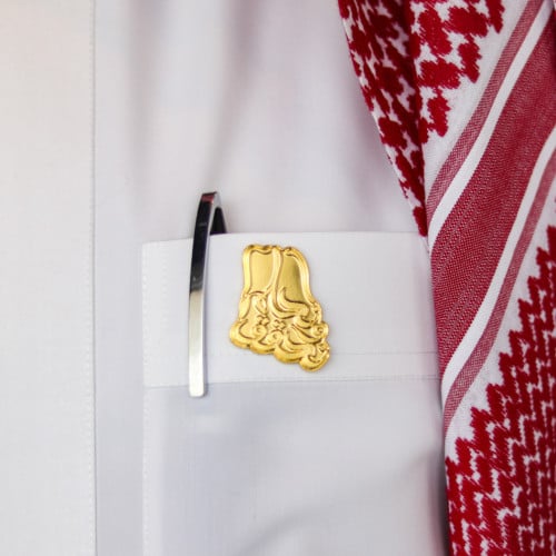 بروش اليوم الوطني السعودي - نحلم ونحقق ( ذهبي )