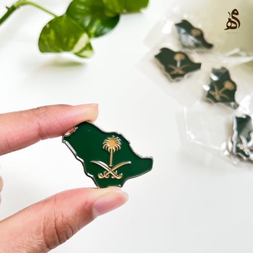 بروش خريطة المملكة معدني