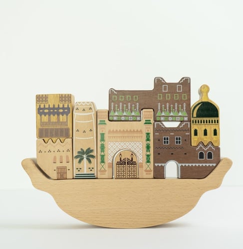 عمارة خليجية تراثية - لعبة توازن وتركيب