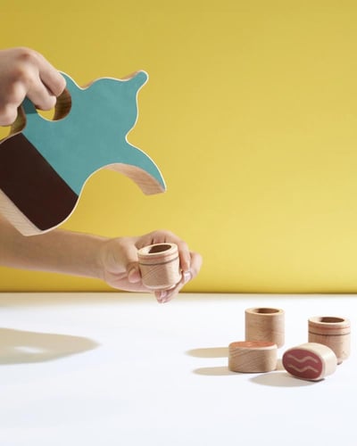 مجموعة الدلة الخشبية للاطفال