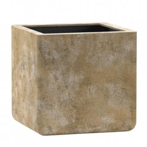 حوض نبات فايبر جلاس مكعب