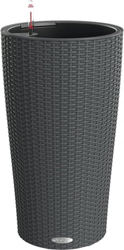 حوض نبات الماني ذاتي الري Lechuza Cilindro Cottage