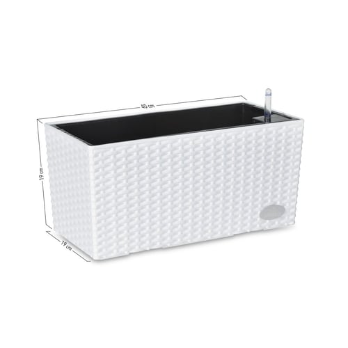 حوض Singolo مستطيل ري ذاتي - 40سم