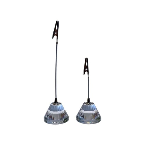 حامل بطاقات ترحيب قاعدة كريستال