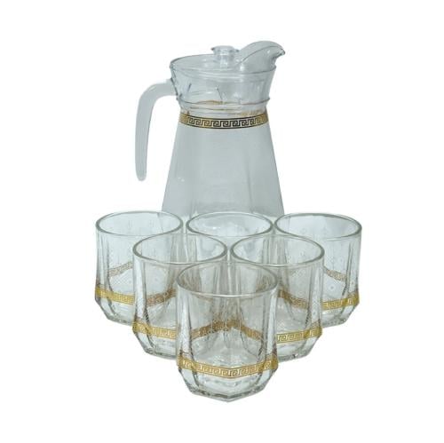 طقم جيك مع أكواب زجاج