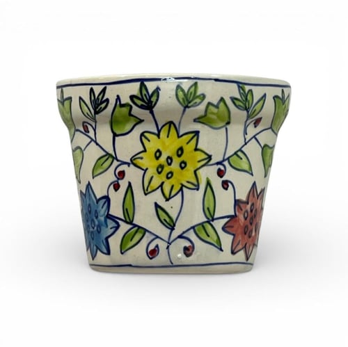 فازة أزهار ملونة