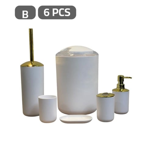 طقم ادوات نظافة الحمام 6 قطع