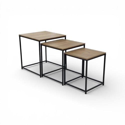 طاولات خدمة خشب مربع