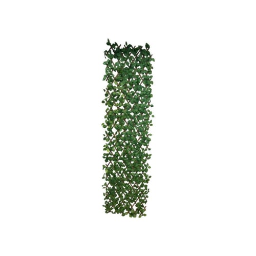 شبك خشب مع ورق شجر