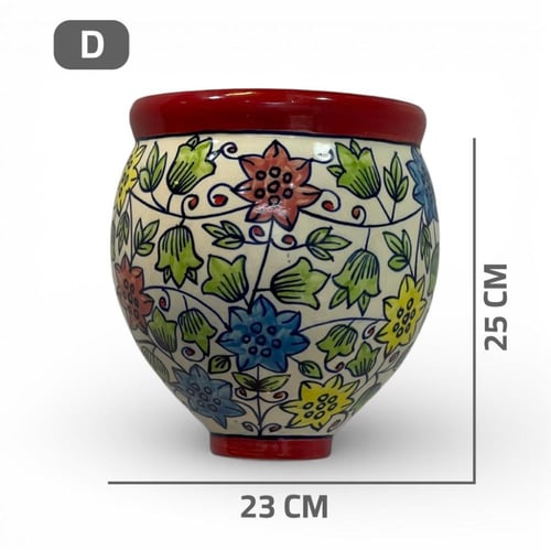 فازة أزهار ملونة