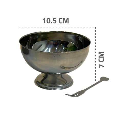 وعاء ستيل فضي للضيافة