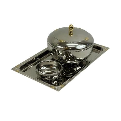 طقم تمرية ستانلس ستيل 13 سم