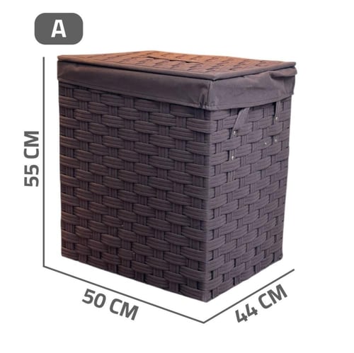 سلة غسيل بغطاء بلاستيك