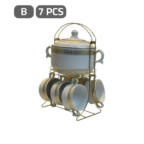 طقم شوربة سيراميك 7 قطع