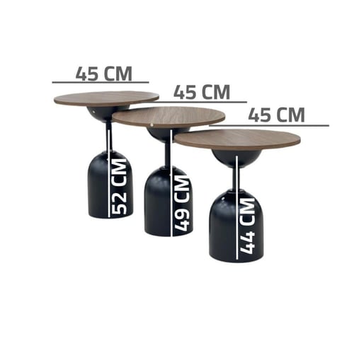 طقم طاولات قاعدة حديد