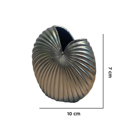 فازة سيراميك فضي