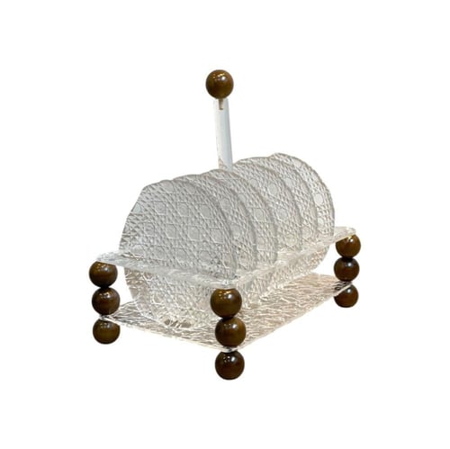 ستاند اكريلك مع صحون زجاج