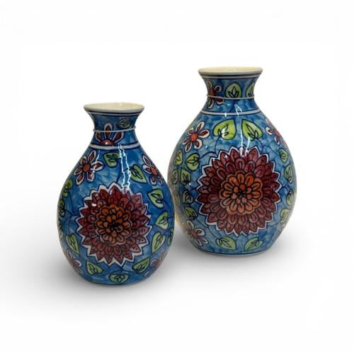 علبة زهرة حمراء