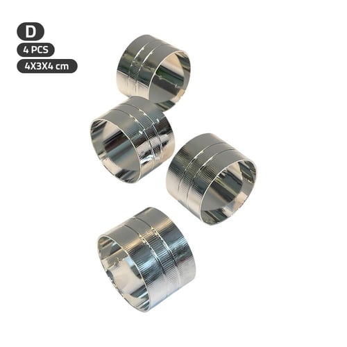 سوار مناديل فضي 4 قطع